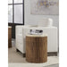 Modus Furniture One Stone Wood Tile Round End Table in Onyx and Solid Teak 655450405211 JVHS22F Main Image