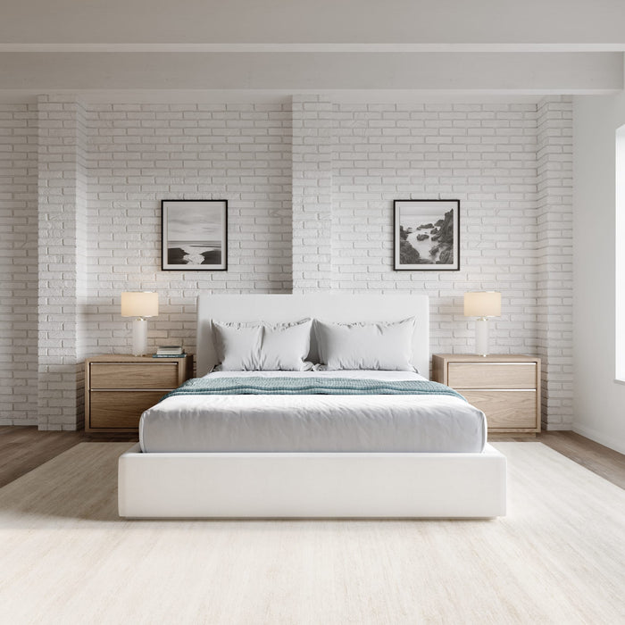Modus Furniture One Upholstered Footboard Storage Bed in Pearl (2026)  JVHKM  Main Image