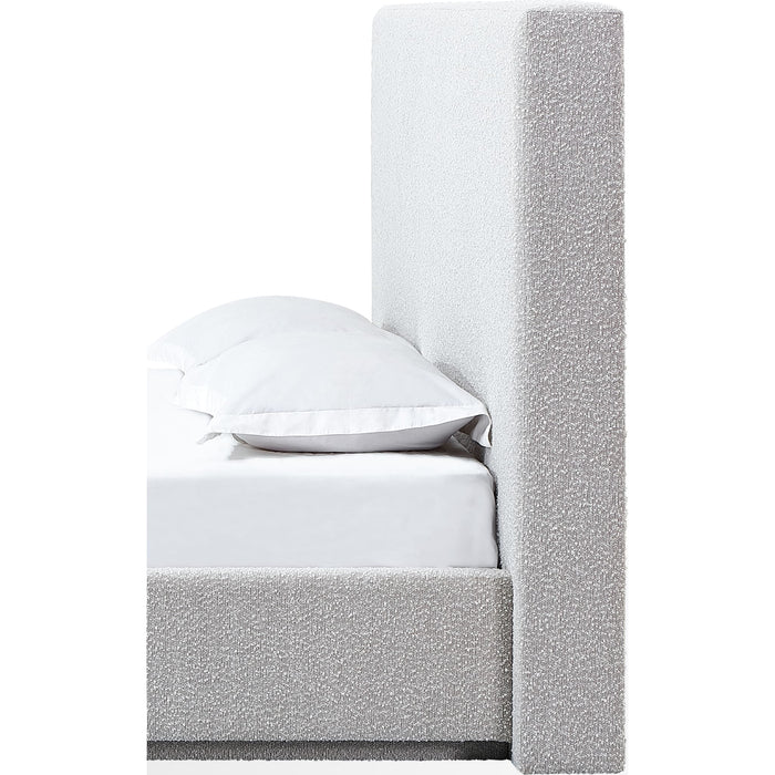 Modus Furniture One Upholstered Modern Headboard in Cotton Ball Boucle  JVNBH BH Image 2