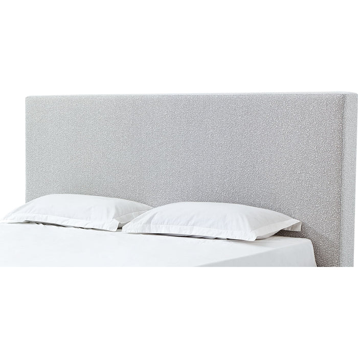 Modus Furniture One Upholstered Modern Headboard in Cotton Ball Boucle  JVNBH BH Image 3