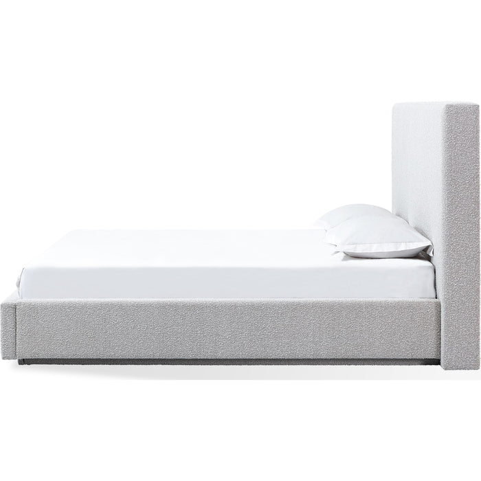 Modus Furniture One Upholstered Platform Bed in Cotton Ball Boucle  JVNBH  Image 2
