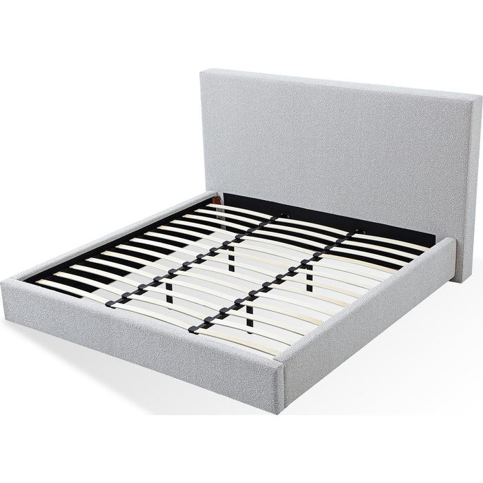Modus Furniture One Upholstered Platform Bed in Cotton Ball Boucle  JVNBH  Image 4