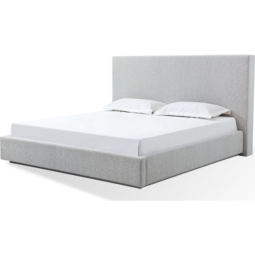 Modus Furniture One Upholstered Platform Bed in Cotton Ball Boucle  JVNBH  Main Image