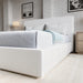 Modus One Upholstered Platform Bed in Pearl Image 1