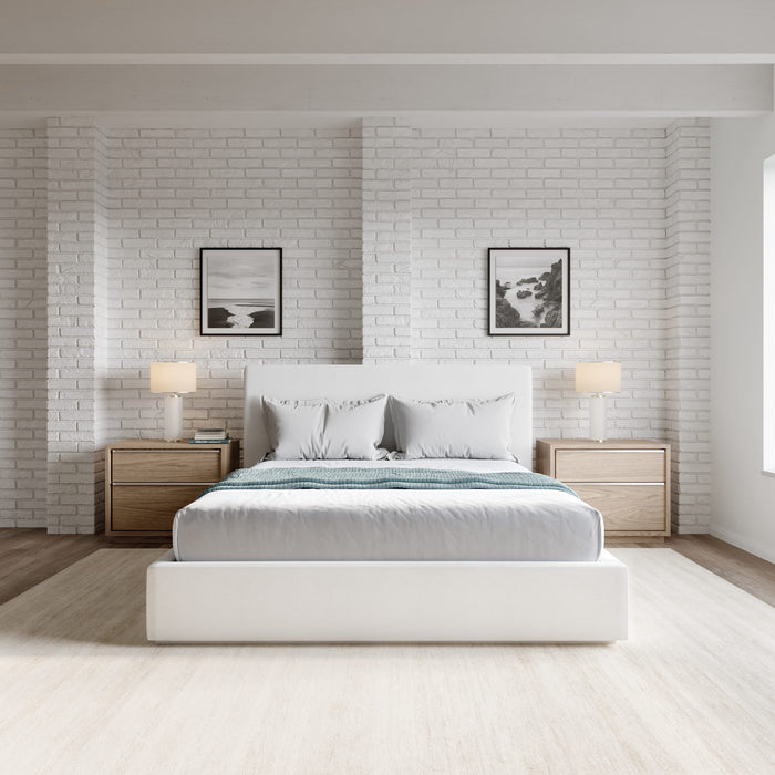 Modus One Upholstered Platform Bed in Pearl Image 7