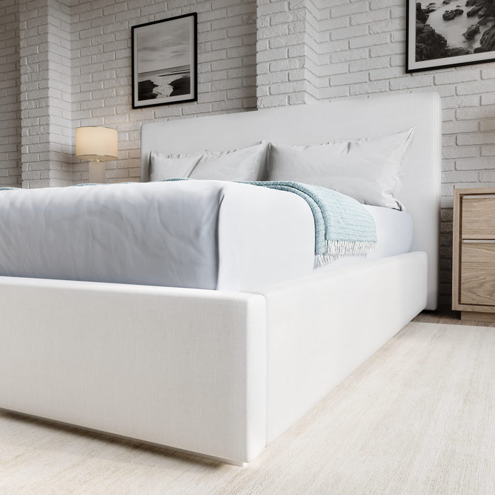 Modus Furniture One Upholstered Platform Bed in Pearl  JVHKH  Image 1