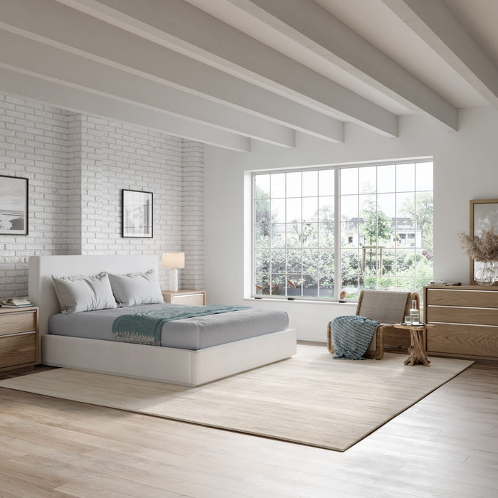 Modus Furniture One Upholstered Platform Bed in Pearl  JVHKH  Image 8