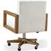 Modus Furniture One Wood Frame Home Office Chair in Solid Wood and White Canvas 655450404641 JVLH17 Image 4