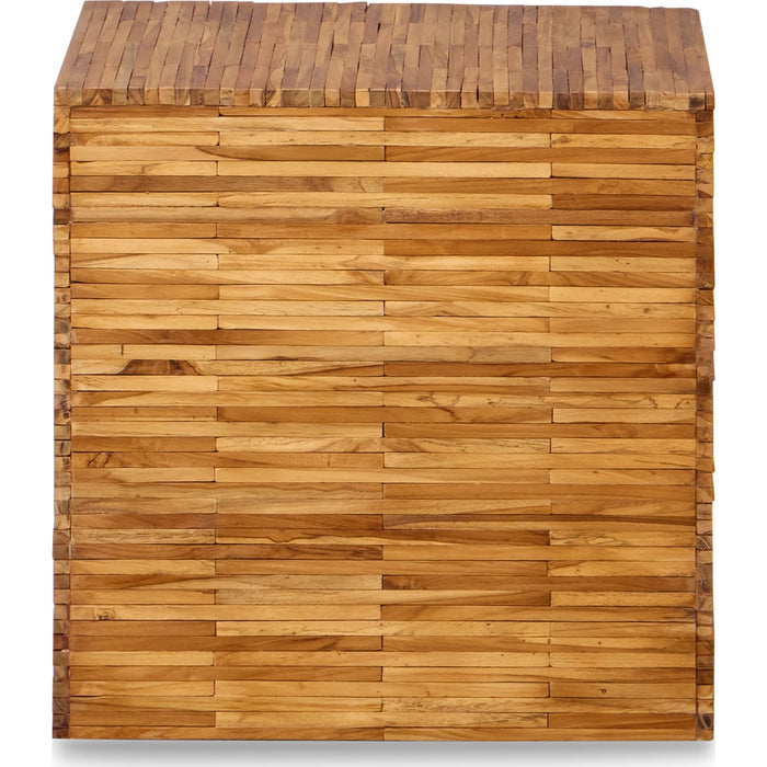 Modus Furniture One Wood Tile Square End Table in Solid Teak 655450405181 JVHS22C Image 3