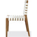 Modus Furniture One Woven Leather and Solid Wood Dining Side Chair in White and Bisque 655450404528 JVLH63W Image 2