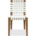 Modus Furniture One Woven Leather and Solid Wood Dining Side Chair in White and Bisque 655450404528 JVLH63W Image 3