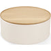 Modus Furniture Oskar Lift Top Round Coffee Table in Barley 655450447044 QVUG21 Image 1