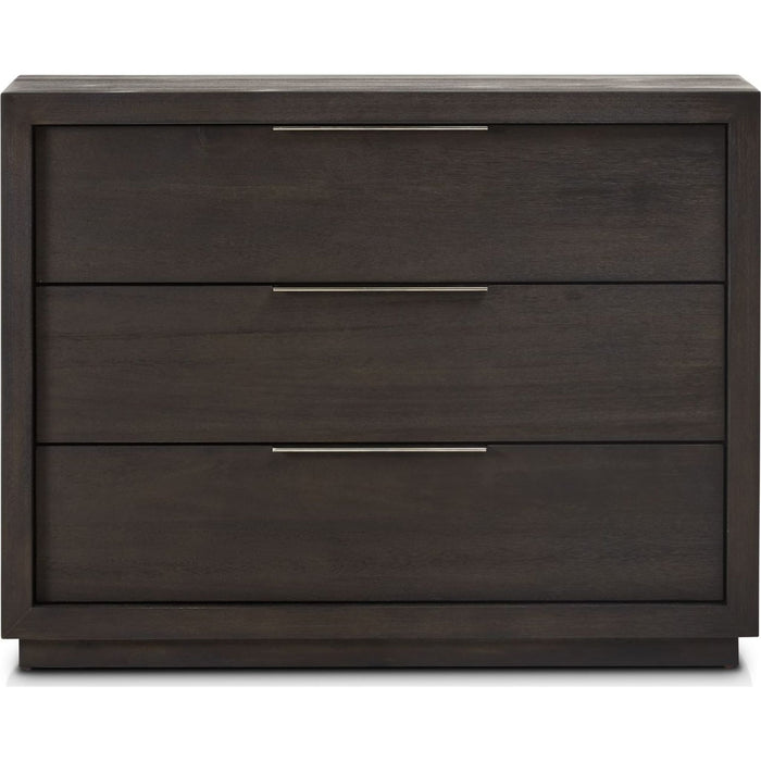 Modus Furniture Oxford 3 Drawer Nightstand in Basalt Grey (2024) 655450435249 AZU584BA Image 1
