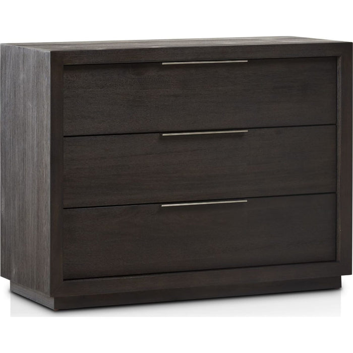 Modus Furniture Oxford 3 Drawer Nightstand in Basalt Grey (2024) 655450435249 AZU584BA Image 3