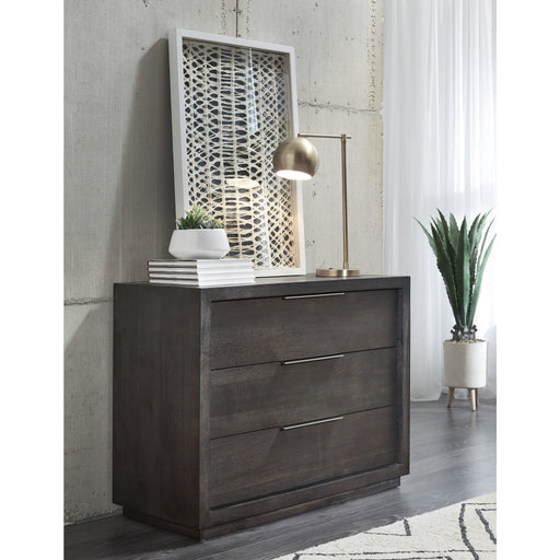 Modus Furniture Oxford 3 Drawer Nightstand in Basalt Grey (2024) 655450435249 AZU584BA Main Image