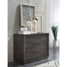 Modus Furniture Oxford 3 Drawer Nightstand in Basalt Grey (2024) 655450435249 AZU584BA Main Image