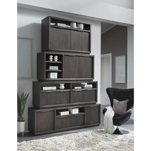 Modus Oxford 64 inch Two Drawer Two Shelf Media Console in Basalt Grey Image 1