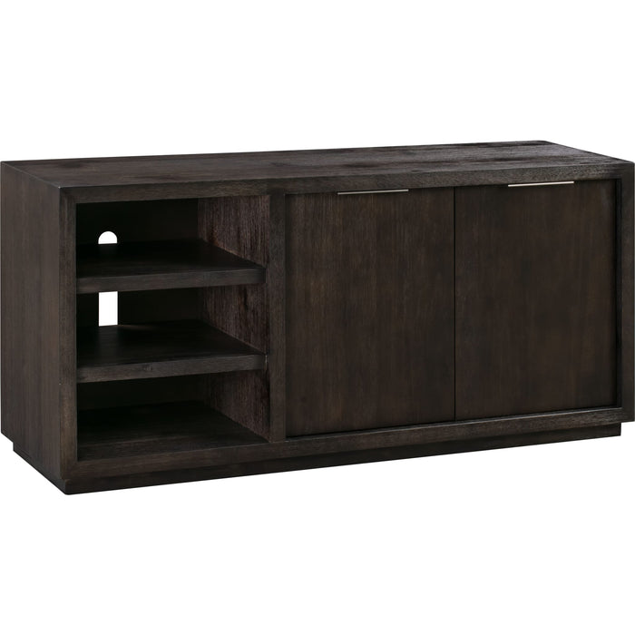 Modus Furniture Oxford 64 inch Two Drawer Two Shelf Media Console in Basalt Grey 655450251405 AZU5266 Image 2