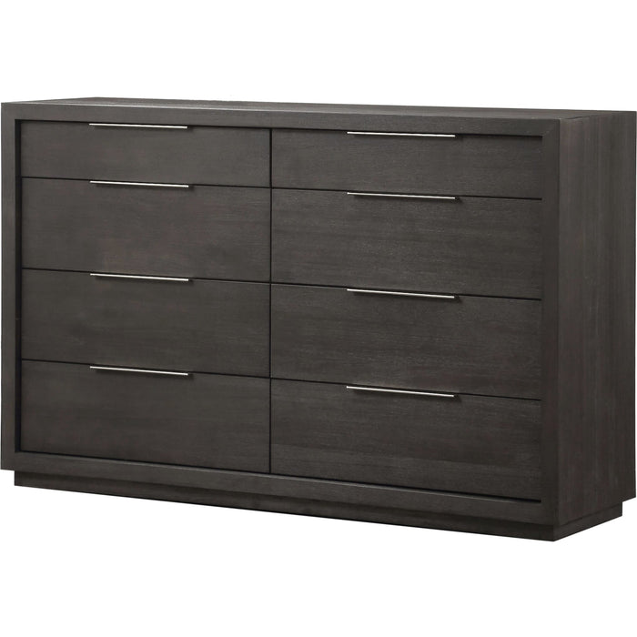 Modus Furniture Oxford Eight Drawer Dresser in Basalt Grey (2024) 655450432712 AZU582A Image 2