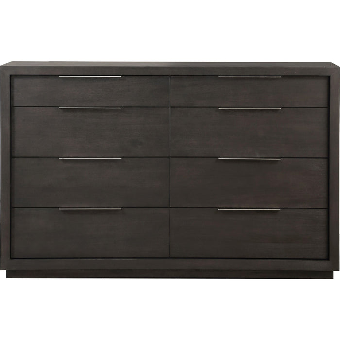 Modus Furniture Oxford Eight Drawer Dresser in Basalt Grey (2024) 655450432712 AZU582A Image 3
