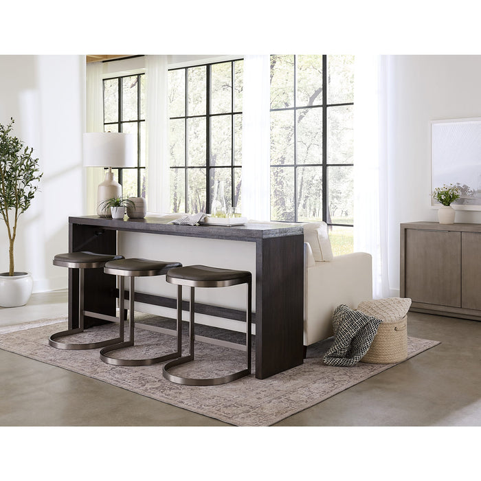 Modus Furniture Oxford Gathering Table with USBPower in Basalt Grey 655450344602 AZU567 Image 1