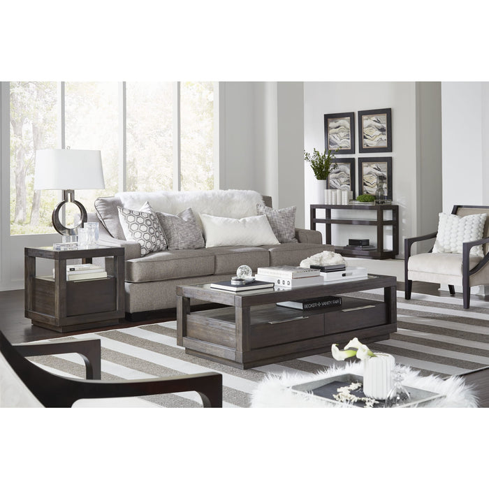 Modus Furniture Oxford One Drawer End Table in Basalt Grey 655450194405 AZU522 Image 1