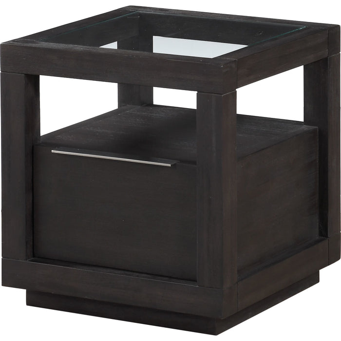 Modus Furniture Oxford One Drawer End Table in Basalt Grey 655450194405 AZU522 Image 2