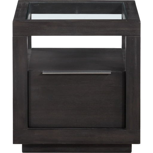 Modus Furniture Oxford One Drawer End Table in Basalt Grey 655450194405 AZU522 Image 3