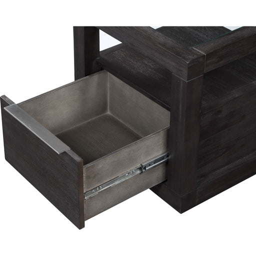 Modus Furniture Oxford One Drawer End Table in Basalt Grey 655450194405 AZU522 Image 4