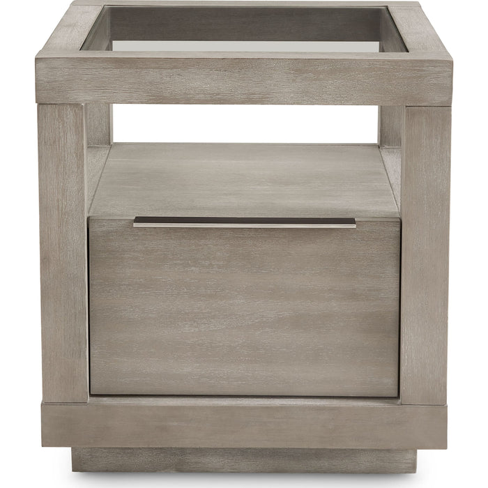 Modus Furniture Oxford One Drawer End Table in Mineral 655450334443 AZBX22 Image 4