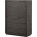 Modus Furniture Oxford Six Drawer Chest in Basalt Grey (2024) 655450432729 AZU584A Image 1