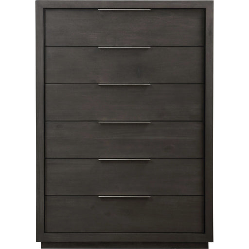 Modus Furniture Oxford Six Drawer Chest in Basalt Grey (2024) 655450432729 AZU584A Image 2