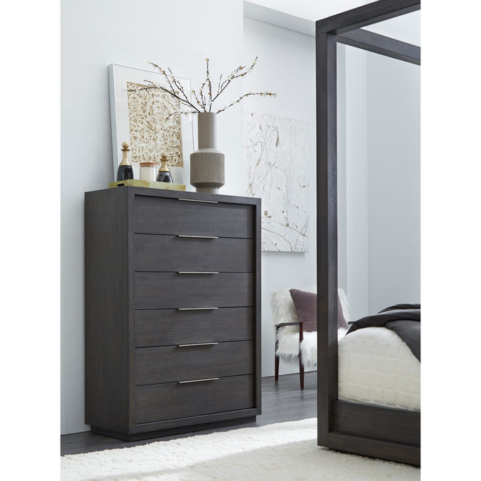 Modus Furniture Oxford Six Drawer Chest in Basalt Grey (2024) 655450432729 AZU584A Main Image