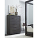 Modus Furniture Oxford Six Drawer Chest in Basalt Grey (2024) 655450432729 AZU584A Main Image