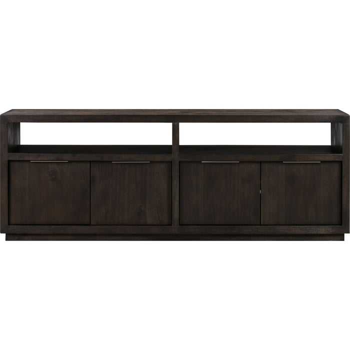 Modus Furniture Oxford Solid Wood 74 inch Media Console in Basalt Grey 655450251412 AZU5267 Image 4