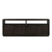 Modus Oxford Solid Wood 74 inch Media Console in Basalt Grey Image 4