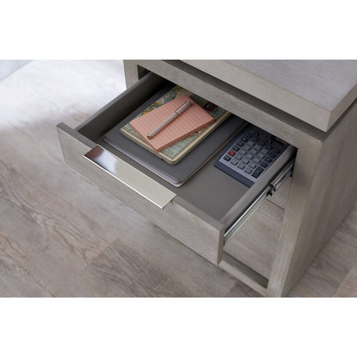 Modus Furniture Oxford Three Drawer Single Pedestal Desk in Mineral 655450334405 AZBX12 Image 3