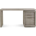 Modus Furniture Oxford Three Drawer Single Pedestal Desk in Mineral 655450334405 AZBX12 Image 5
