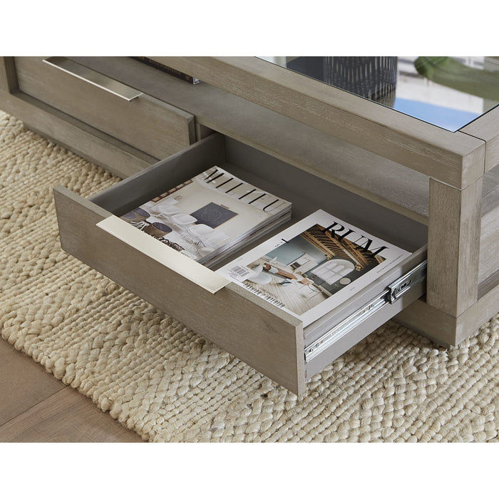 Modus Furniture Oxford Two Drawer Coffee Table in Mineral 655450334436 AZBX21 Image 3