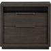 Modus Furniture Oxford Two Drawer Nightstand in Basalt Grey 655450193996 AZU581 Image 1