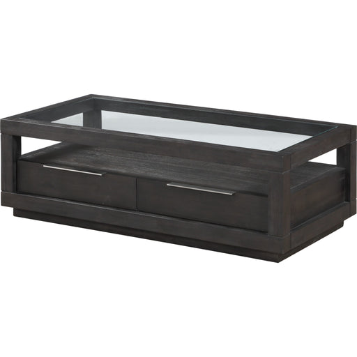 Modus Furniture Oxford Two Drawer Rectangular Coffee Table in Basalt Grey 655450194399 AZU521 Image 2