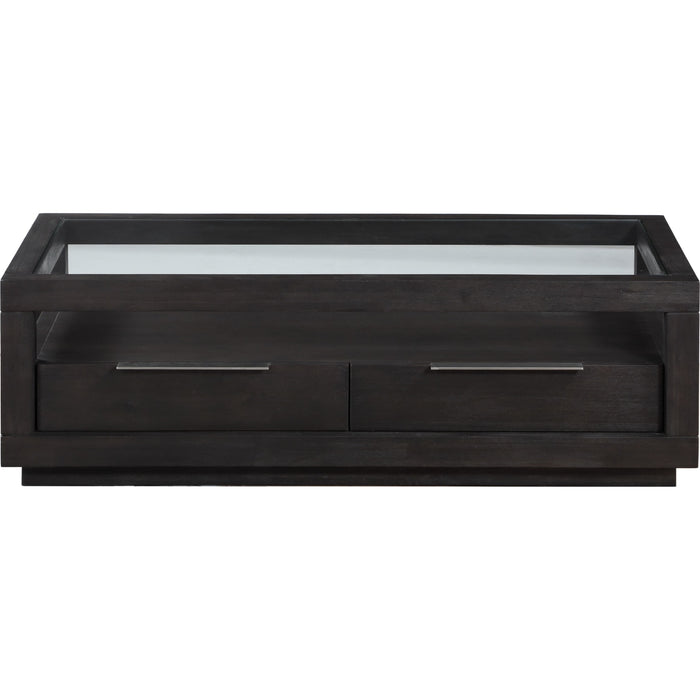 Modus Furniture Oxford Two Drawer Rectangular Coffee Table in Basalt Grey 655450194399 AZU521 Image 3