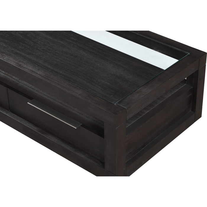 Modus Furniture Oxford Two Drawer Rectangular Coffee Table in Basalt Grey 655450194399 AZU521 Image 5