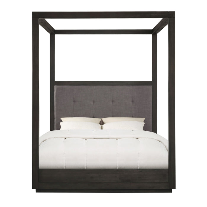Modus Oxford Upholstered Canopy Bed in Dolphin Image 4
