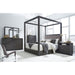 Modus Oxford Upholstered Canopy Bed in DolphinImage 1