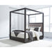 Modus Oxford Upholstered Canopy Bed in DolphinMain Image