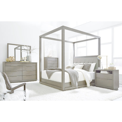 Modus Oxford Upholstered Canopy Bed in MineralImage 1