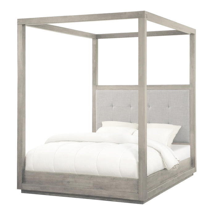Modus Oxford Upholstered Canopy Bed in Mineral Image 3