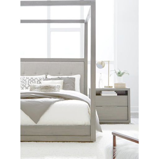 Modus Furniture Oxford Upholstered Canopy Bed in Mineral  AZBXH  Image 2