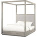Modus Furniture Oxford Upholstered Canopy Bed in Mineral  AZBXH  Image 3